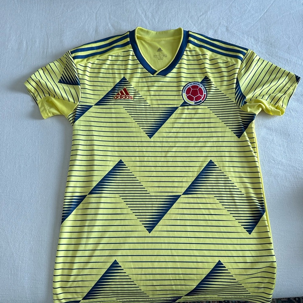 adidas Yellow and Blue Men's Jersey
